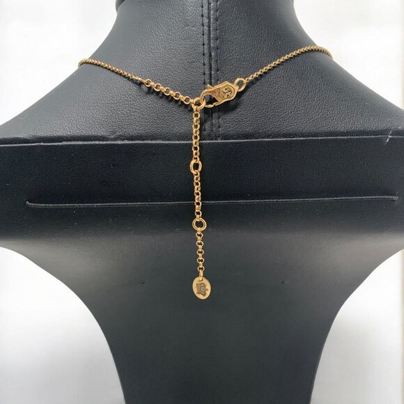 Juicy Couture Daisy Pendant Necklace With Adjustable Chain Cream/Gold - Picture 4 of 7